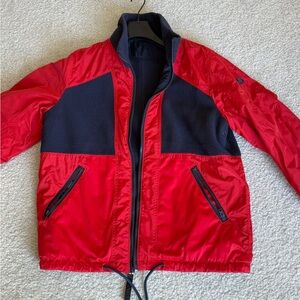 Coach Red and Black Windbreaker reversible Jacket